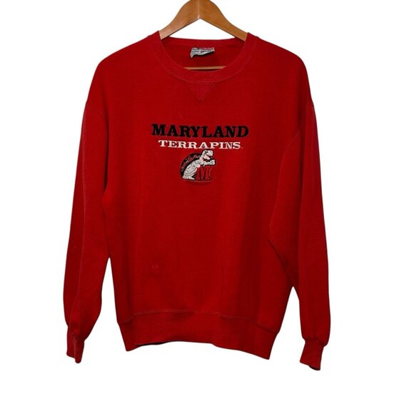 Maryland Terrapins Terps The Game Vintage Sweatshirt Unisex L 90's Retro NCAA - Picture 1 of 10